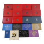 A collection of UK post-decimal proof set coins - 1971, 1977, 1978, 1980-1992 inclusive and 1994 and