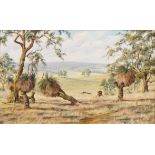 Lucinda MOUNSEY (Australian? 20th Century) Quindanning Valley Oil on board Signed and dated 1987