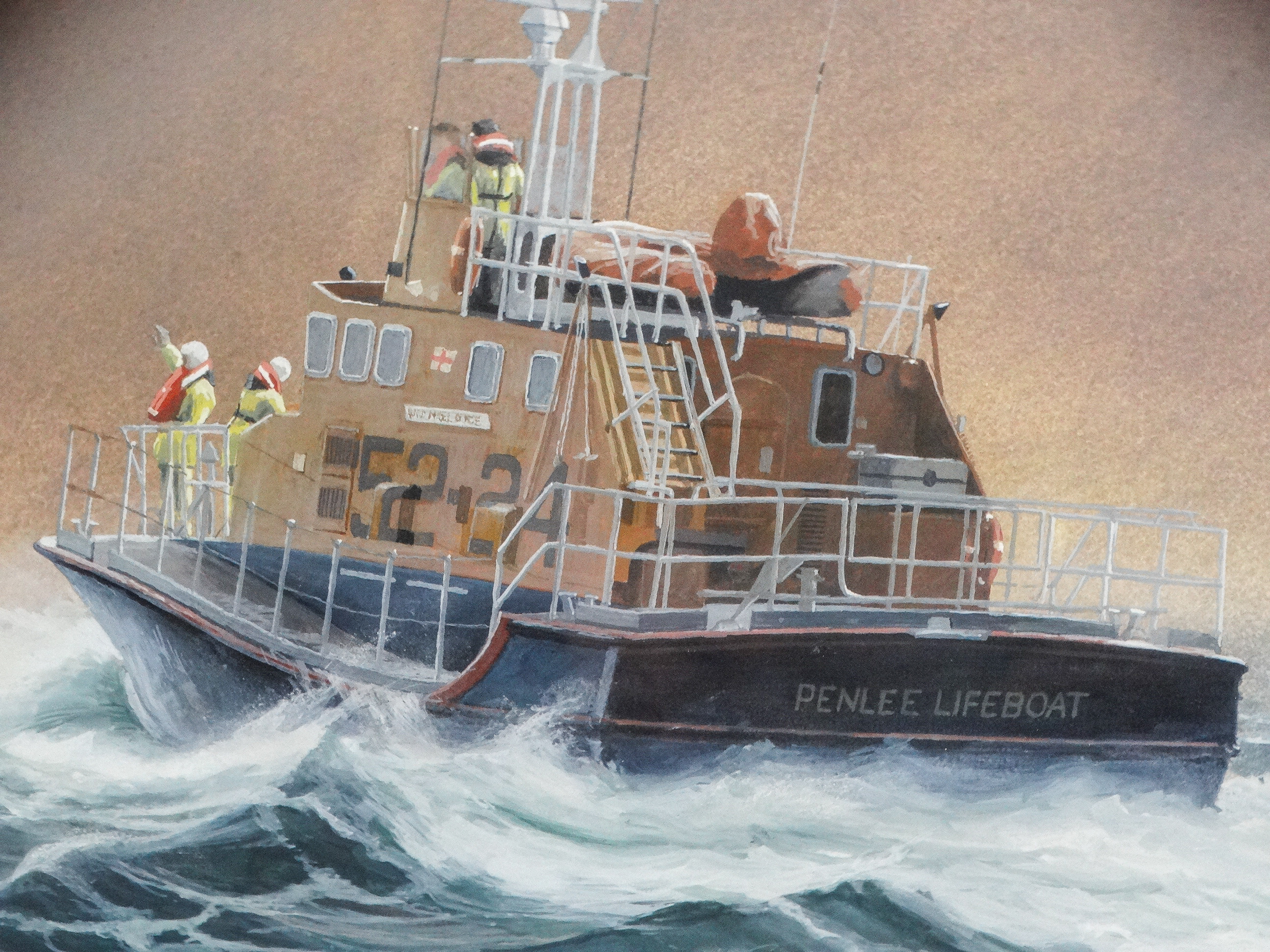 Nicky P. PRAED (British b. 1974) Penlee Lifeboat Mable Alice to the Rescue of Kapitan Dzvrashevich - Image 4 of 6