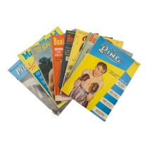 Eight health and fitness magazines - from the early post WWII period, titles including Men's World.