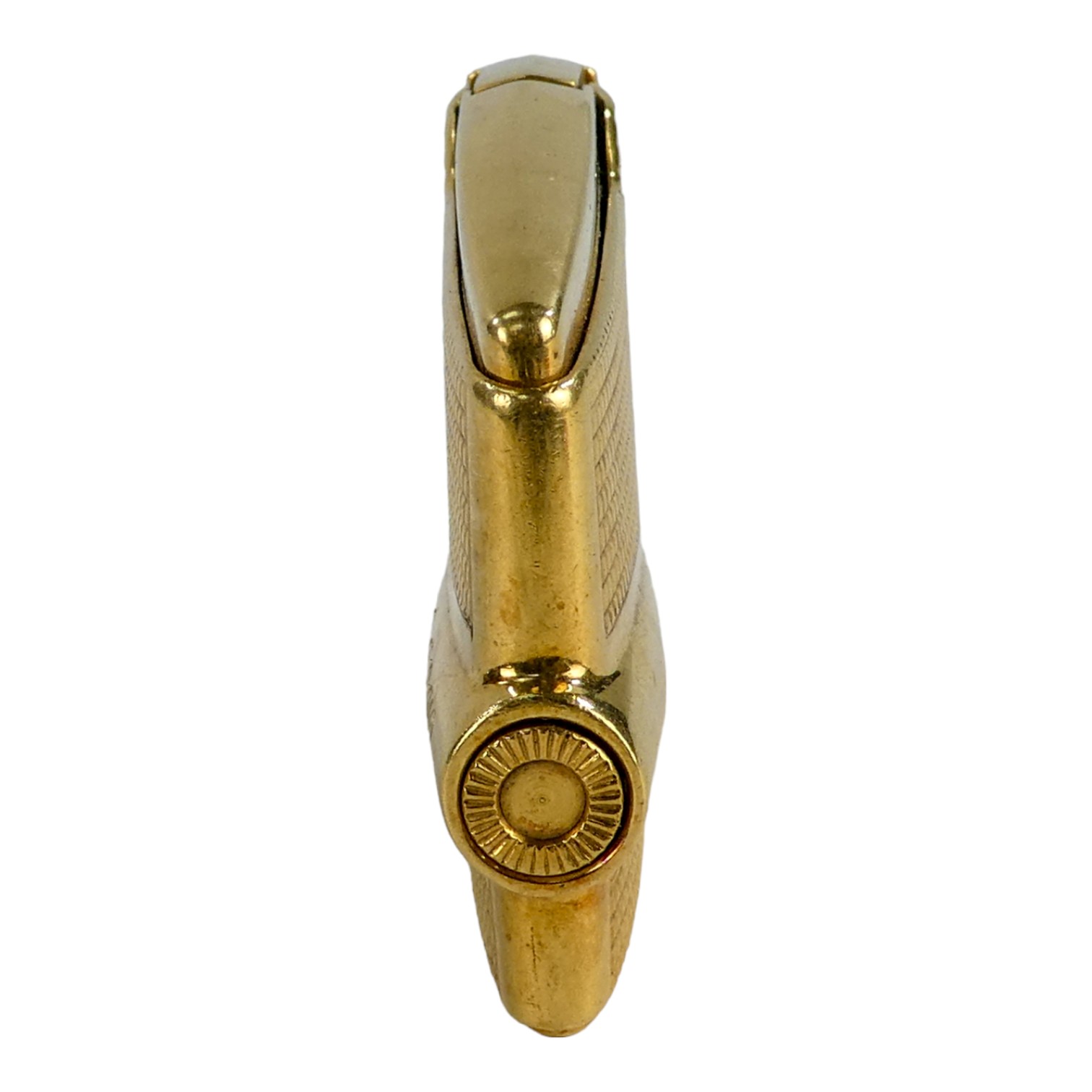 An 18ct gold Ronson lighter - the sides with engine turning and engraved with initials, weight 84g - Image 7 of 7