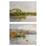 Peter MUSSELWHITE (British 20th Century) Tresillian River Malpass Truro Watercolour Signed lower