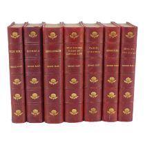 ELIOT George, Middlemarch - published William Blackwood & Sons, half bound red leather with pink