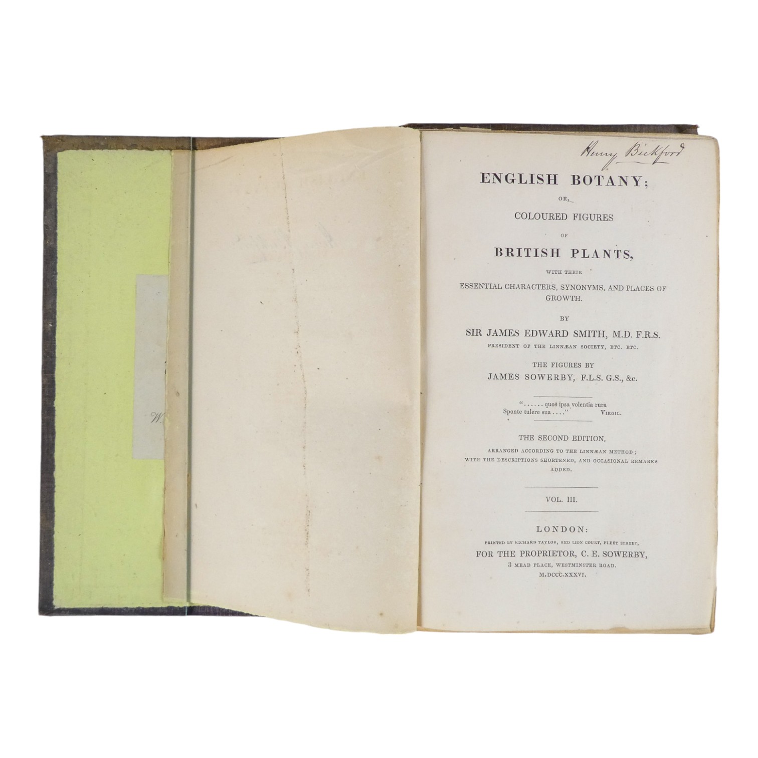 SOWERBY James Edward, English Botany - Richard Taylor 1832-1844, missing volumes 4 & 10, embossed - Image 11 of 24