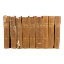 SOWERBY James Edward, English Botany - Richard Taylor 1832-1844, missing volumes 4 & 10, embossed