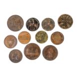 A small quantity of tokens - including Coventry halfpenny, Birmingham penny and Rochdale halfpenny