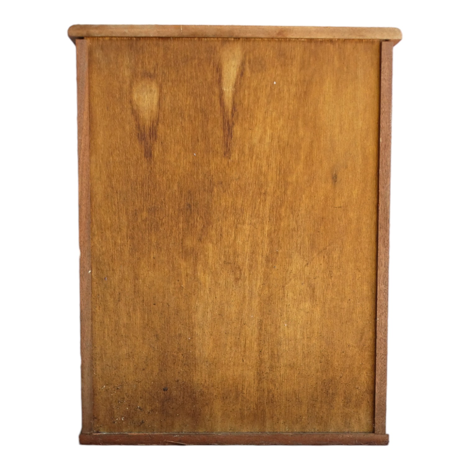 A mahogany collector's table cabinet - with a glazed panel door enclosing ten drawers - Image 3 of 4