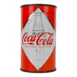 An unopened Coke can - circa 1961, prior to ring pull, 11.5 fluid ounce