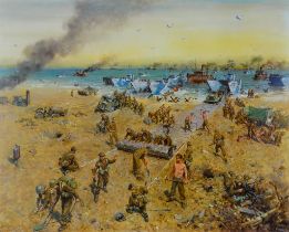 Terence Tenison CUNEO (1907-1996) Pioneers Sword Beach D-Day Normandy Limited edition print 52/850