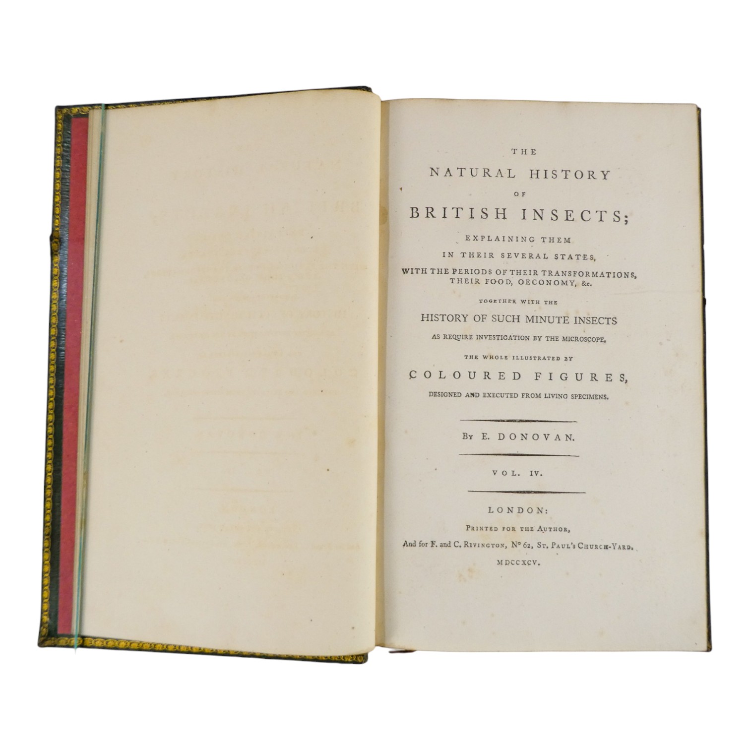 DONOVAN Edward, The Natural History of British Insects ... - published F & C Rivington 62 St Paul' - Image 10 of 33