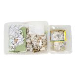 Two boxed mixed papered butterflies - mostly Togo and Uganda