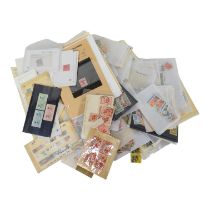 British Commonwealth and World stamps sorted onto packets, stock cards etc. All periods - a good lot