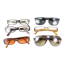 A quantity of fashion prescription glasses and sunglasses - to include Jasper Conran, Armani