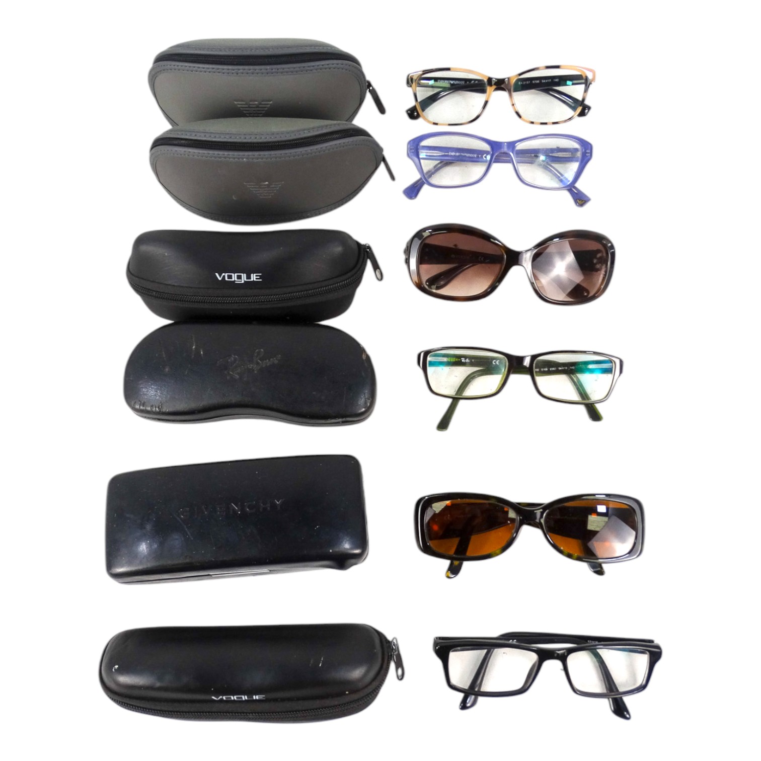 A quantity of fashion prescription glasses and sunglasses - to include two Emporio Armani, both with - Image 4 of 5