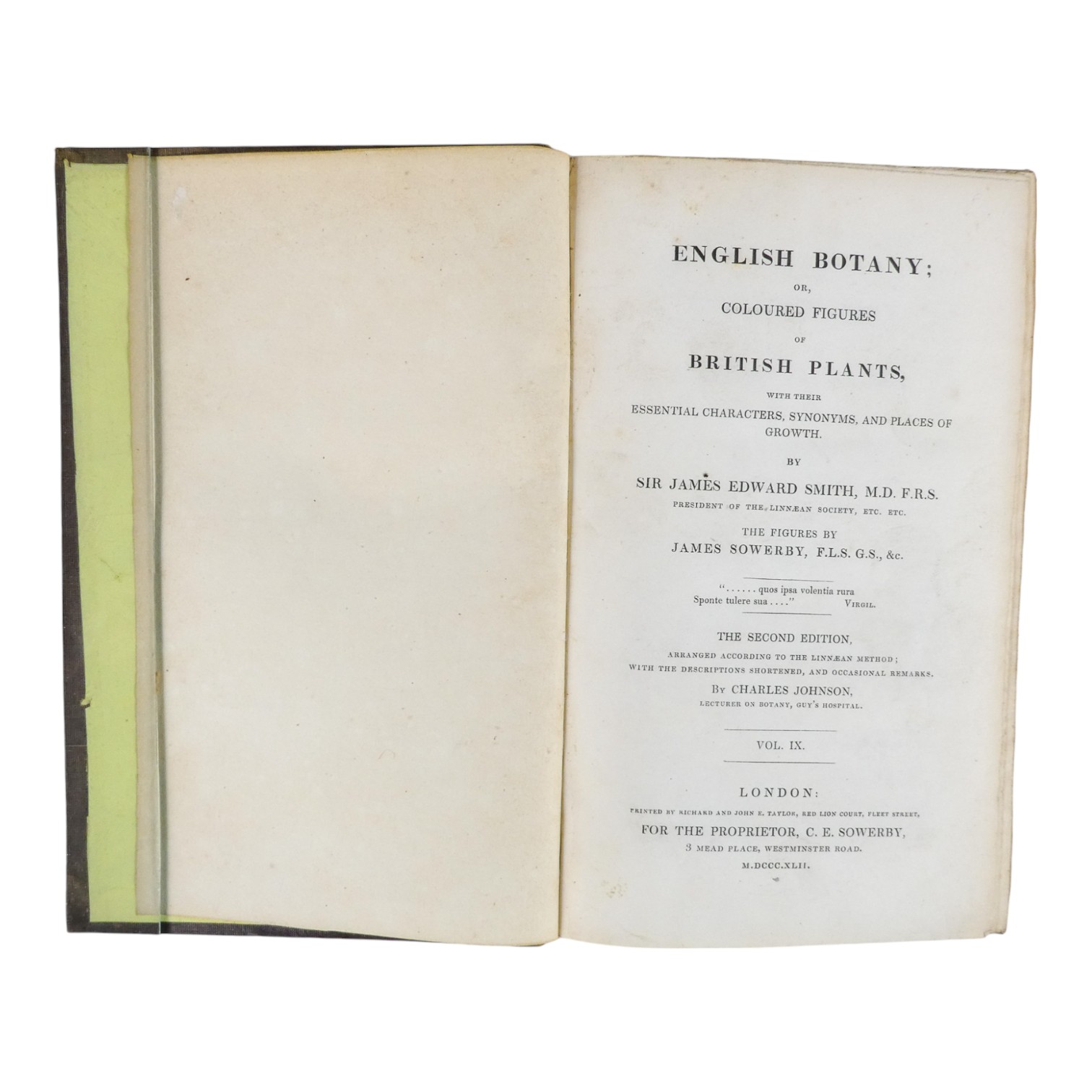 SOWERBY James Edward, English Botany - Richard Taylor 1832-1844, missing volumes 4 & 10, embossed - Image 21 of 24