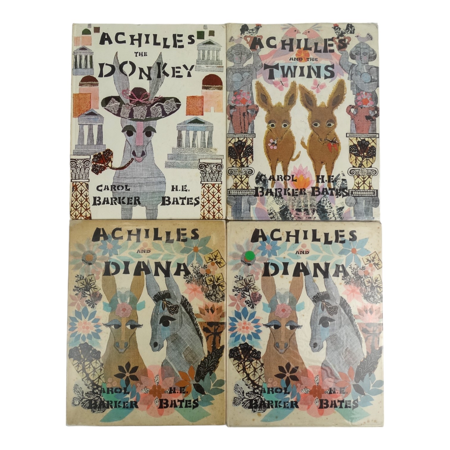 BATES H.E. Achilles the Donkey - Dobson Books Ltd 1963, illustrations by Carol Barker, paper boards, - Image 2 of 2