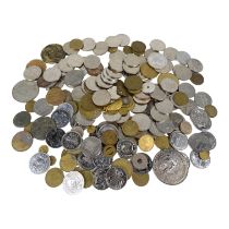A quantity of assorted tokens.