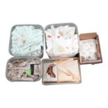 Five boxes papered tropical moths