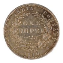 A Queen Victoria Indian Rupee 1840.