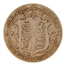 An Edward VII half crown 1909.