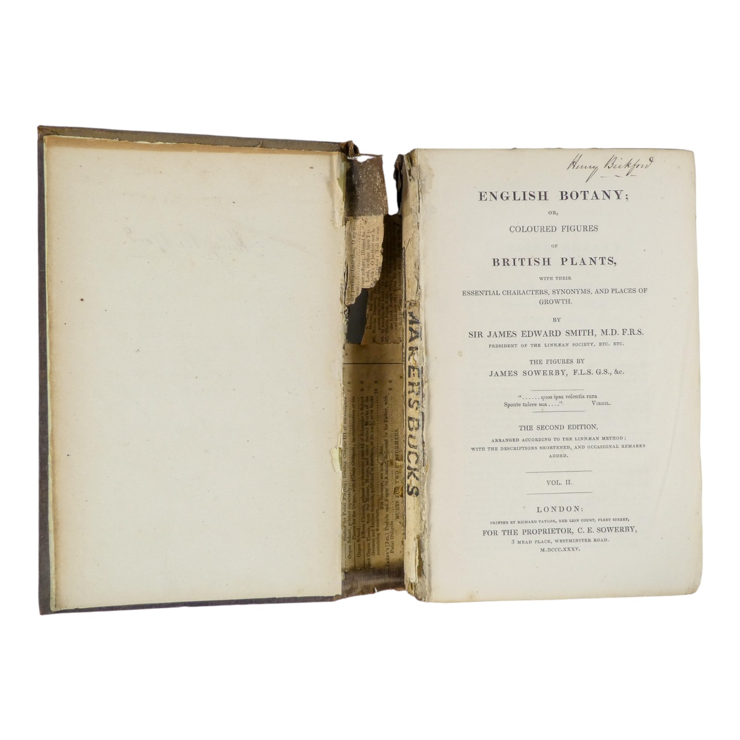 SOWERBY James Edward, English Botany - Richard Taylor 1832-1844, missing volumes 4 & 10, embossed - Image 8 of 24