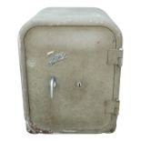 A Norwegian Art Deco style safe by Joli - model 2, with a sand coloured crackle finish, the interior