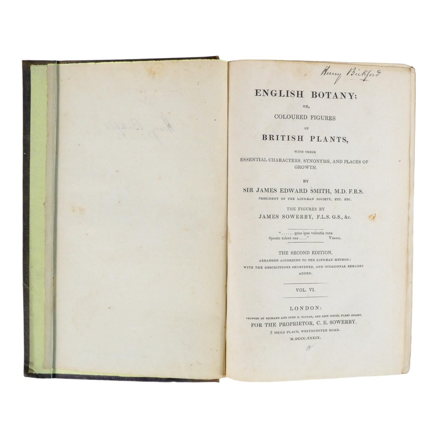 SOWERBY James Edward, English Botany - Richard Taylor 1832-1844, missing volumes 4 & 10, embossed - Image 15 of 24