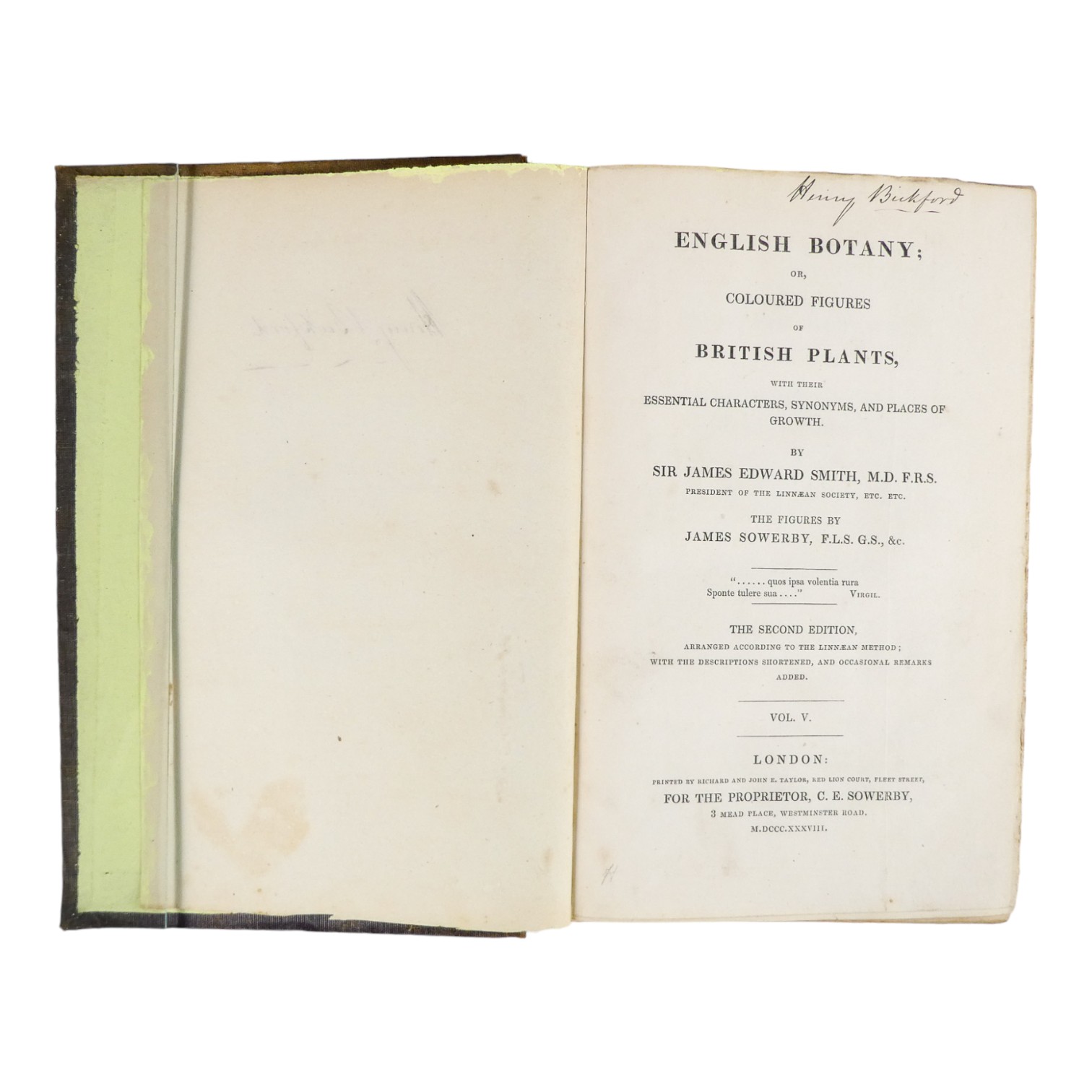 SOWERBY James Edward, English Botany - Richard Taylor 1832-1844, missing volumes 4 & 10, embossed - Image 13 of 24