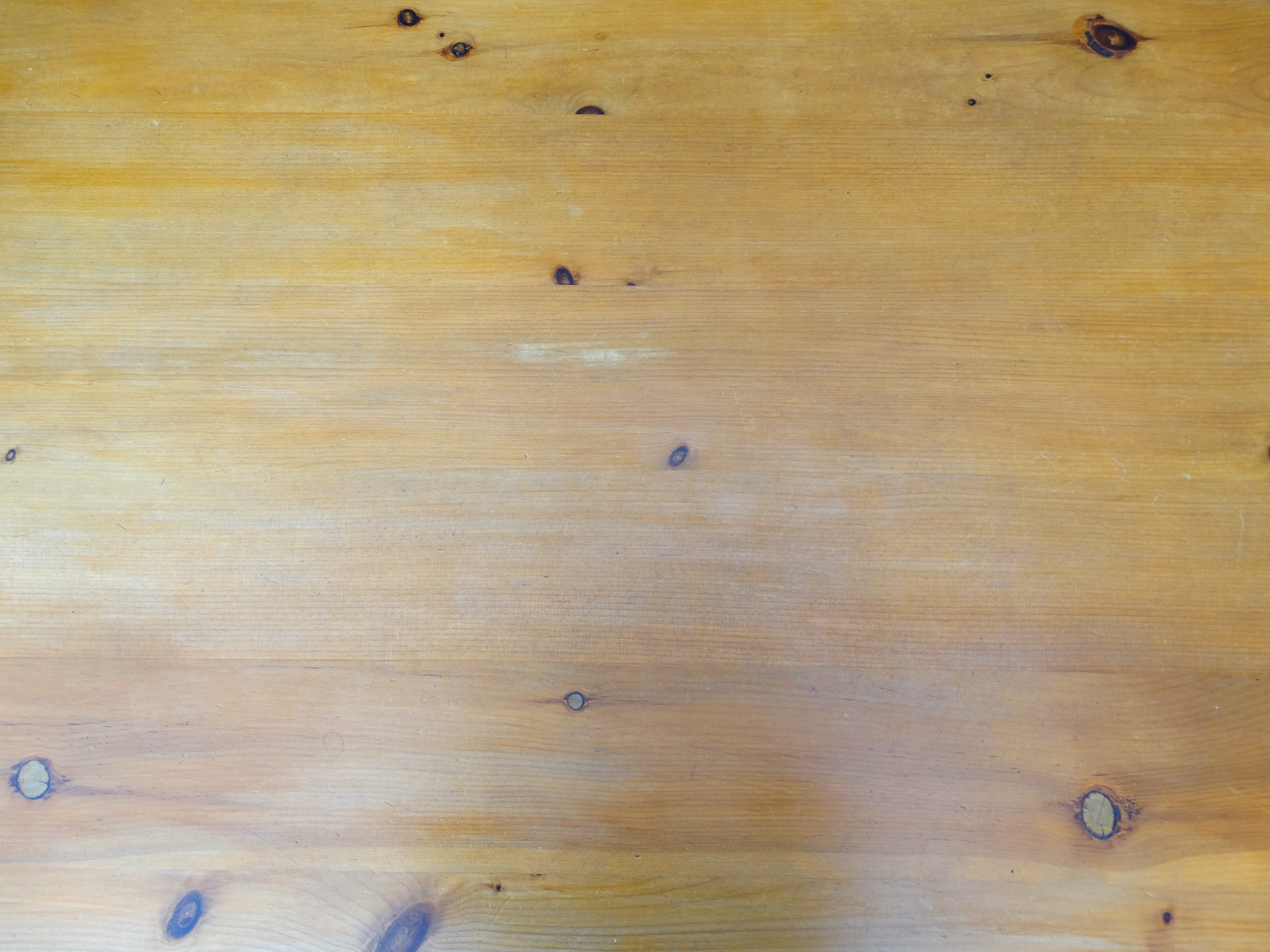 A 20th century pine kitchen table - with a rectangular plank top and raised on turned legs, 182 x 90 - Image 4 of 6