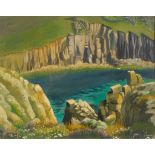 Hilda M. DEAN (20th Century British) West Of Porthgwarra Oil on board Signed lower right Framed