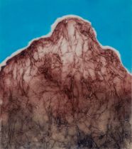 # Moira MELLOR (20th/21st Century British) Red Mountain Limited Edition Etching With Colour 1/15