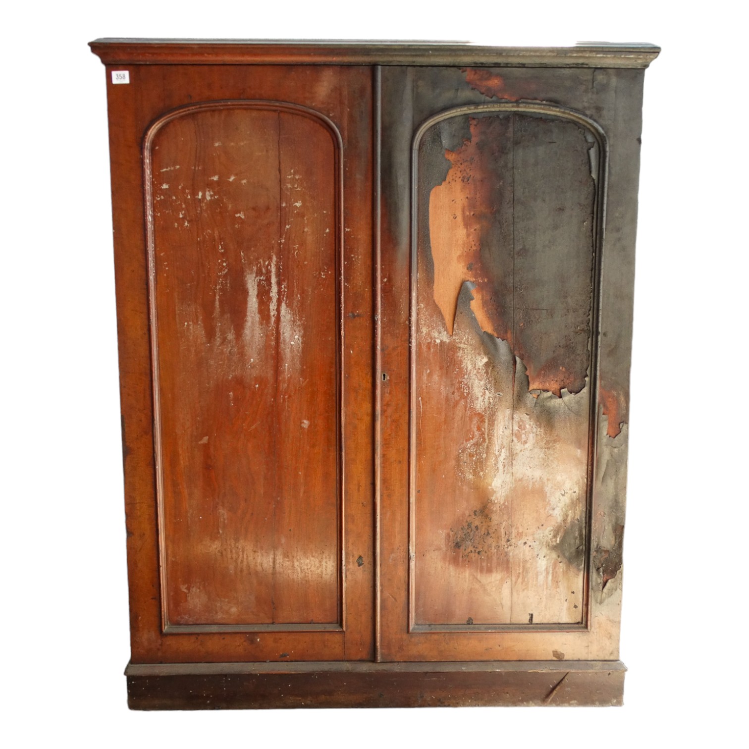A late Victorian mahogany collector's cabinet - with a pair of arched panel doors enclosing an - Image 2 of 63