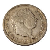 A George III shilling - 1817.