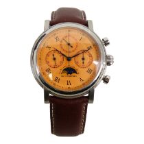 A Belgravia Watch Company Chronotempo limited edition watch - 314/500, with chronograph and moon