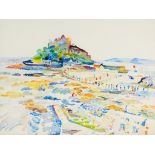 J. YALERIDGE? St Michaels Mount Watercolour Signed lower left Framed and glazed Picture size 53 x