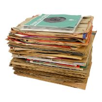 A quantity of 75 rpm records together with a small quantity of Beatles 45 - some extended play,