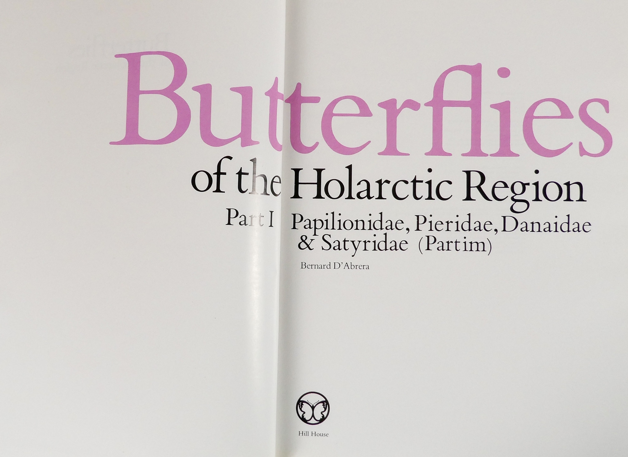 D'ABRERA Bernard, Butterflies of the Holarctic Region - Hill House 1993, three volumes cloth binding - Image 3 of 10