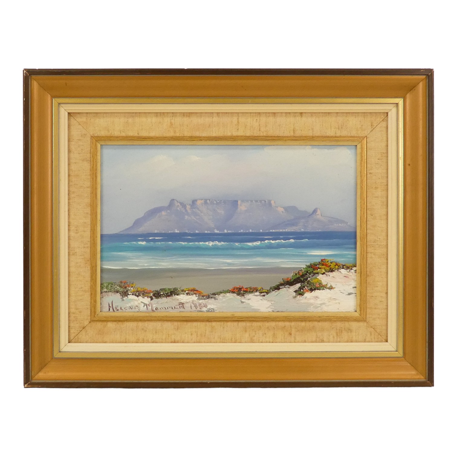 # Helena MOMMENT Table Mountain, South Africa Acrylic on board Signed and dated 1989 Framed - Image 7 of 9