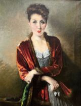 Charles Watelet 1940: painting (o/d) 'ma petite Jaqueline' (*)