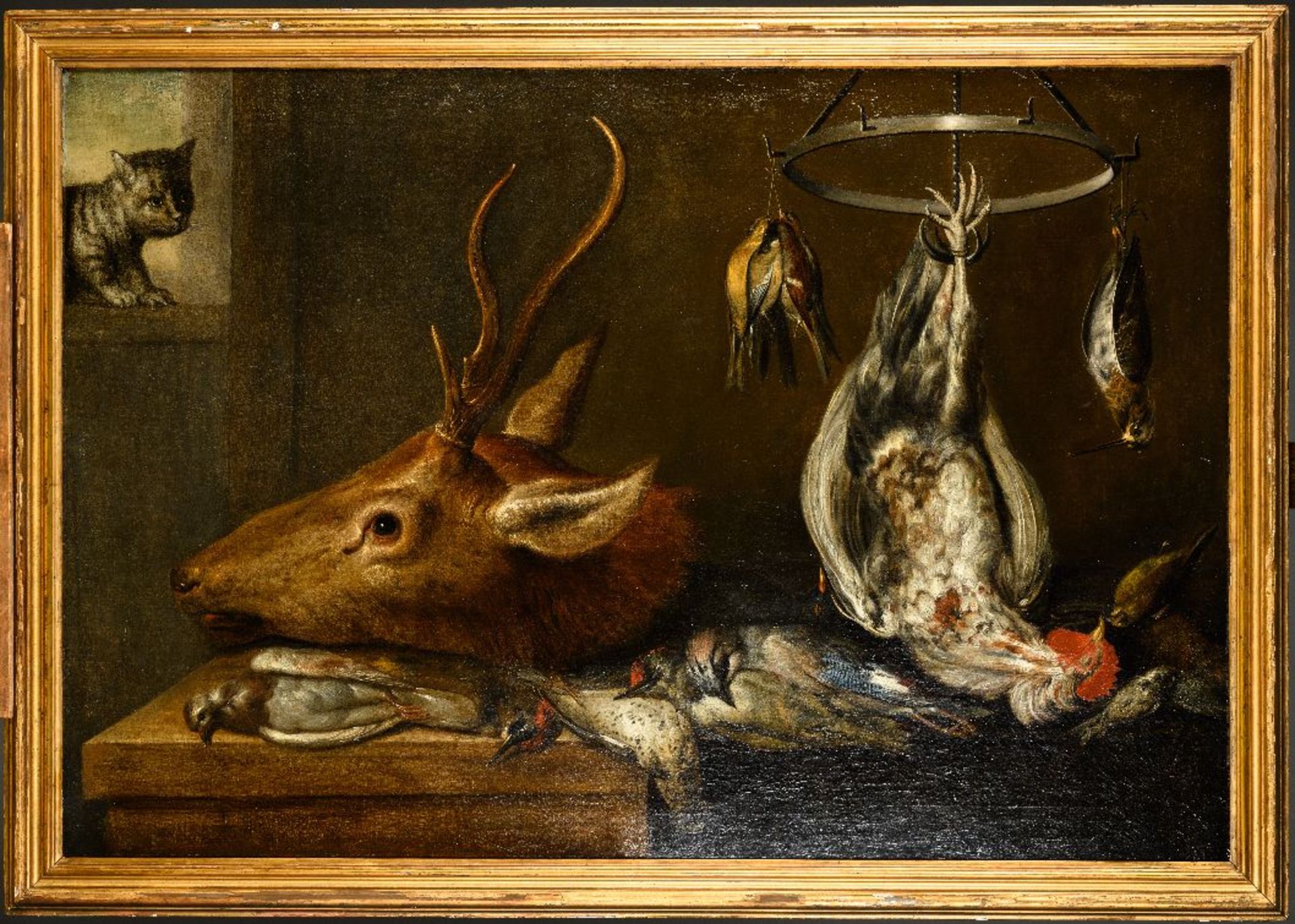 G. Allard (17th century): painting (o/c) 'still life with wildlife' - Image 2 of 9