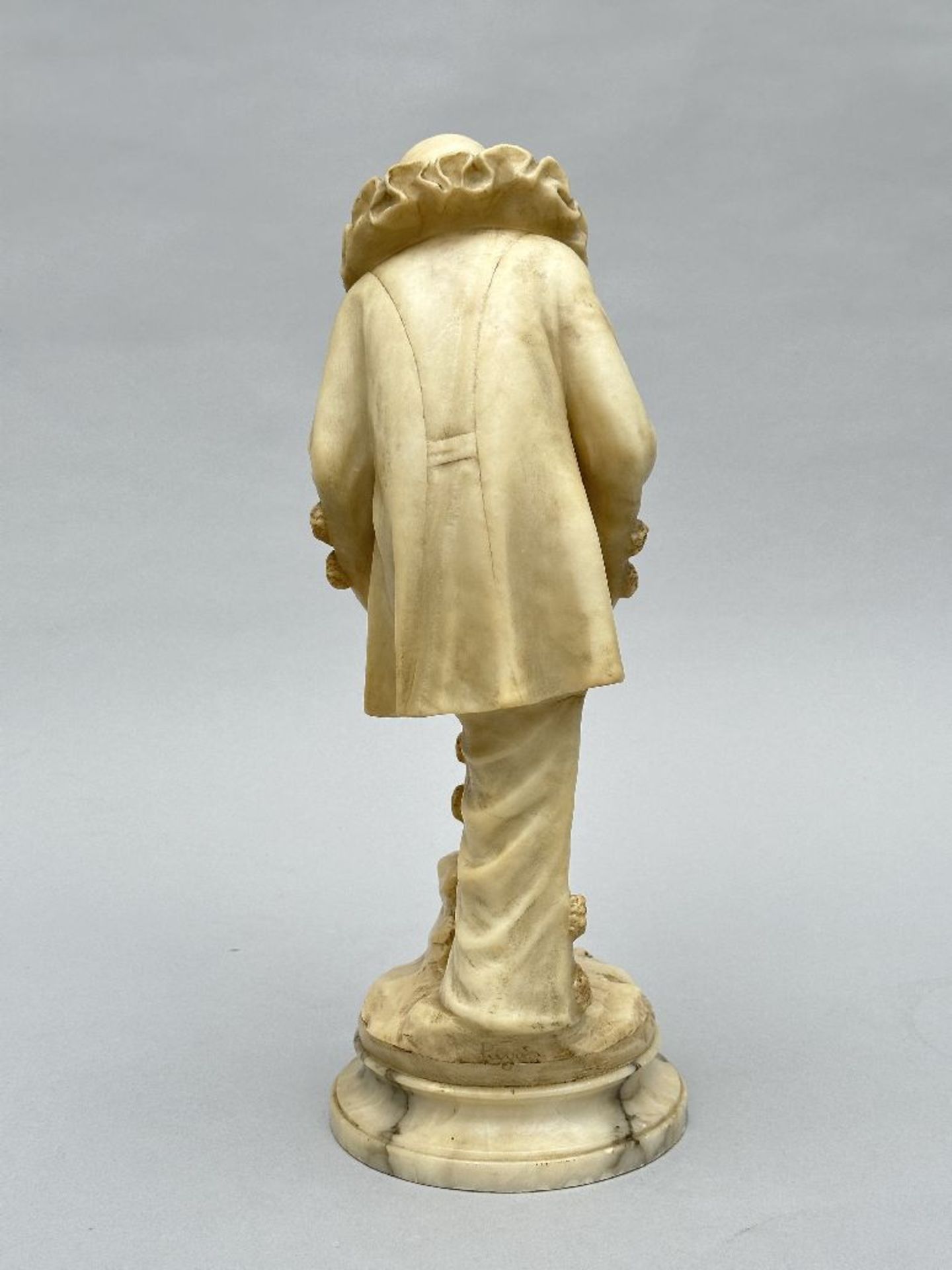 Pugin: statue in alabaster 'harlequin' - Bild 4 aus 6