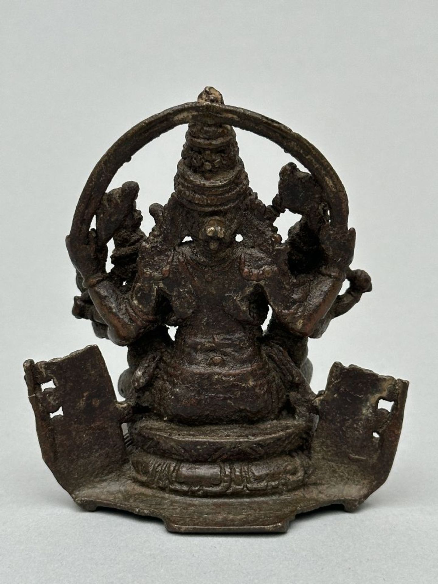 Bronze statue 'Vishnu with his consorts', Kerala India - Bild 7 aus 9