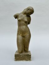 Geo Verbanck: plaster statue 'standing nude' (*)