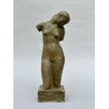 Geo Verbanck: plaster statue 'standing nude' (*)