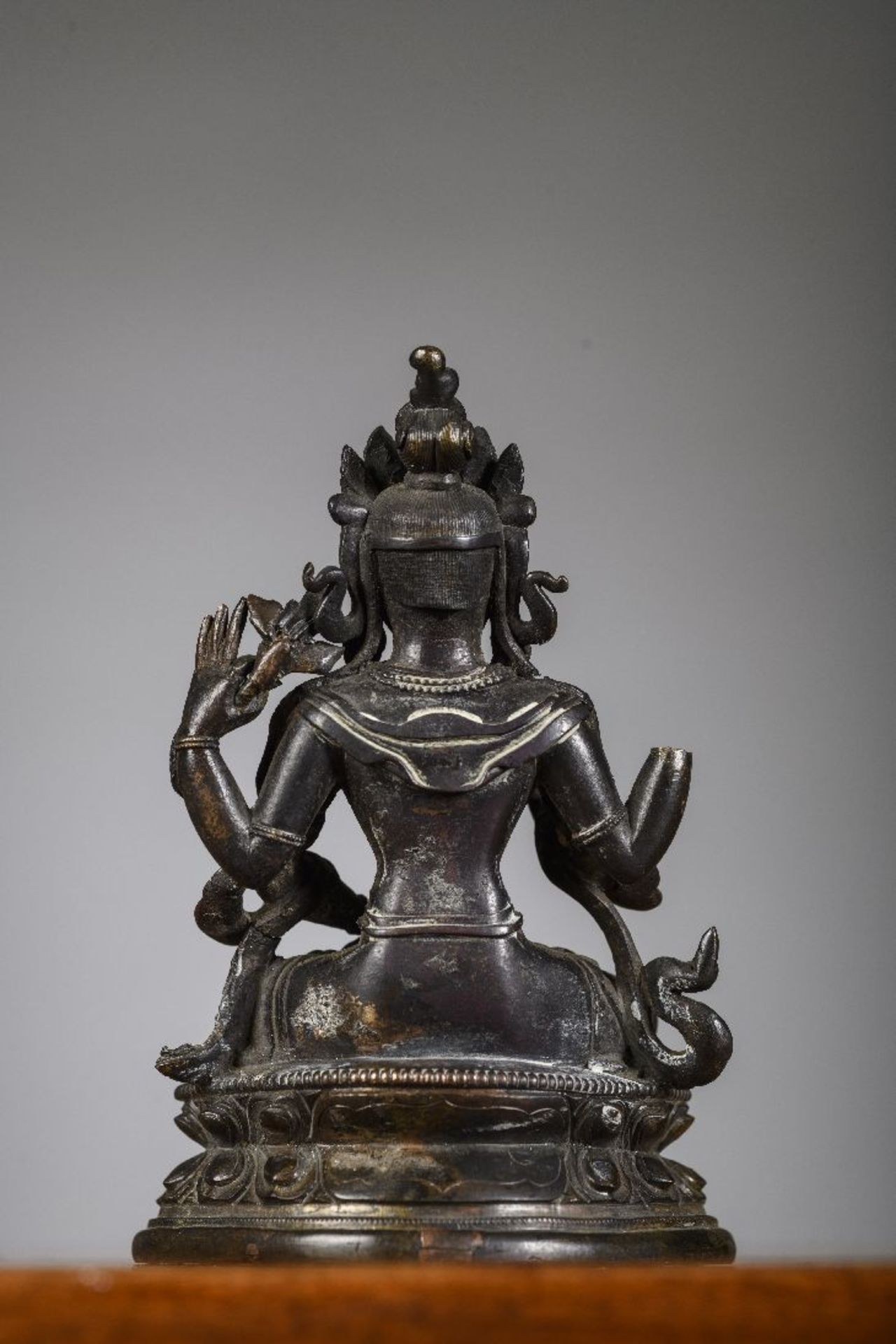 Bronze statue 'Bodhisattva', China or Mongolia 18th century (*) - Image 2 of 9