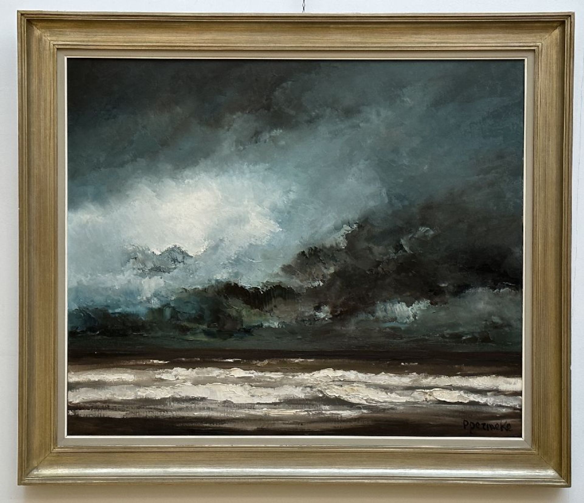 Paul Permeke: painting (o/c) 'seascape' - Image 2 of 4