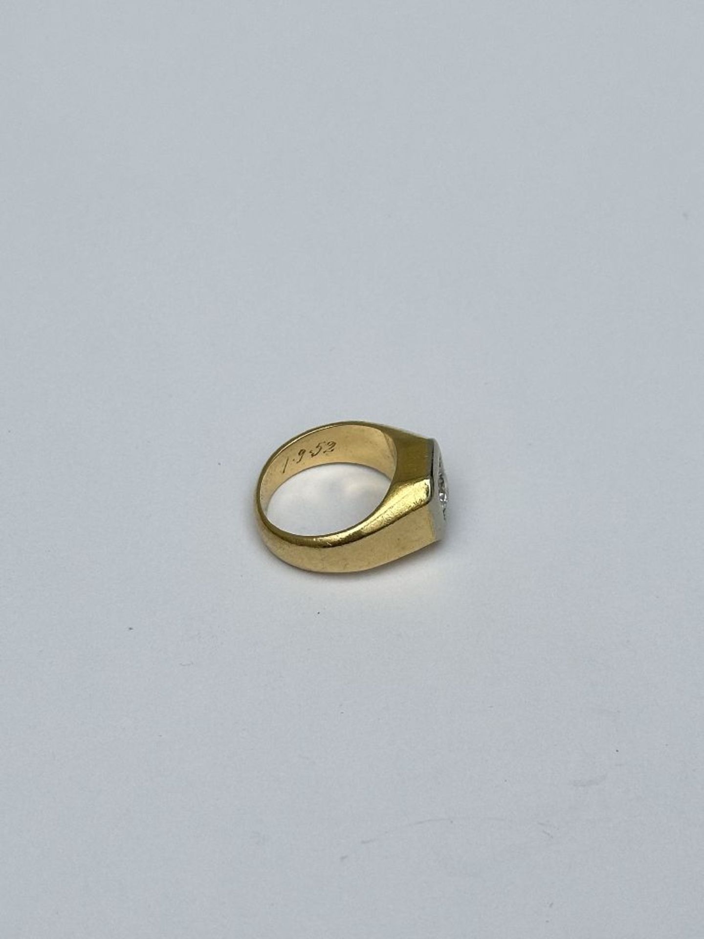 Men's ring in yellow gold with brilliant - Image 6 of 8