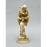 Pugin: statue in alabaster 'harlequin'