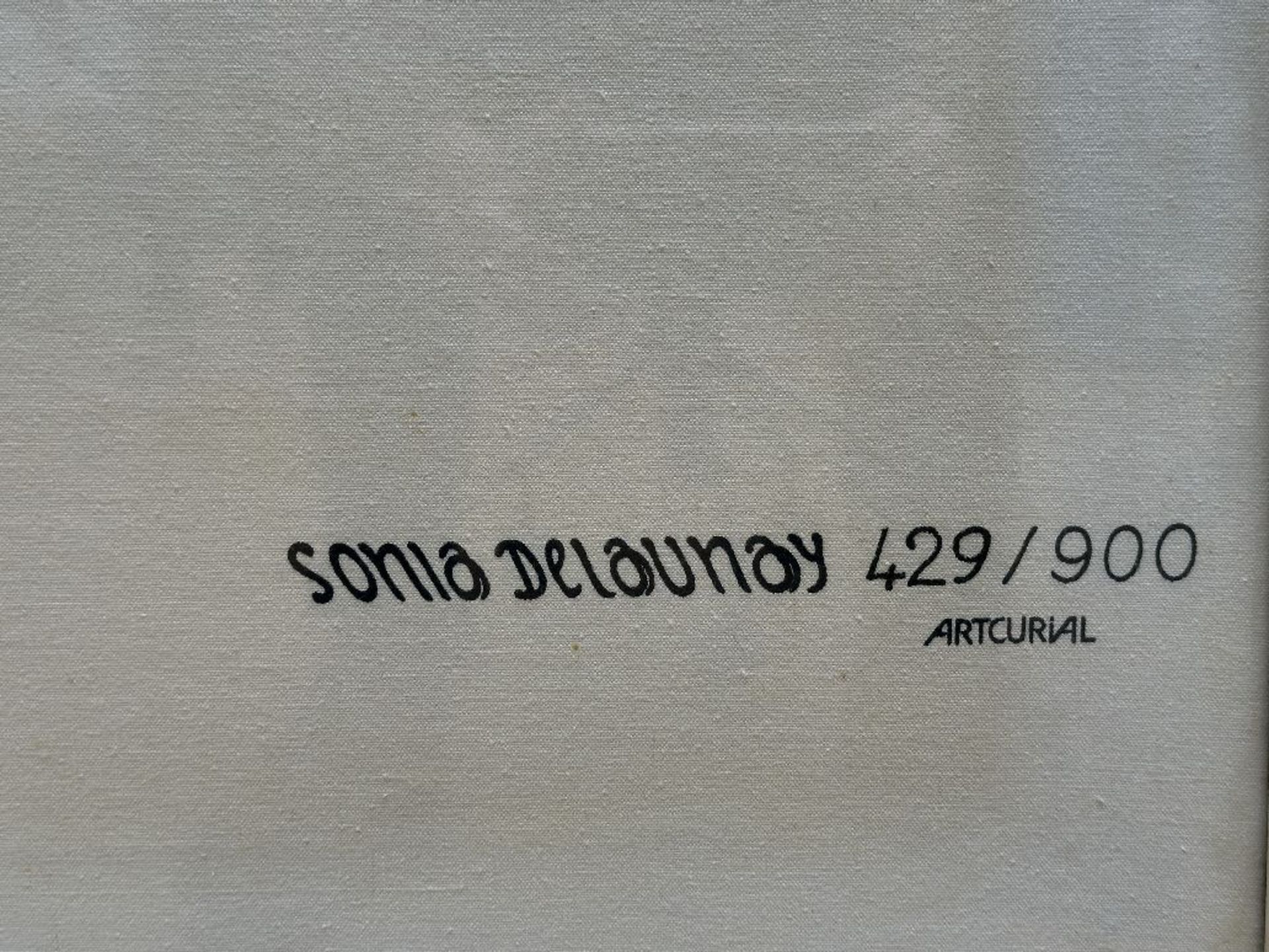 Sonia Delaunay (after): print on textile 'signal' (Artcurial edition 429/900) - Bild 4 aus 6