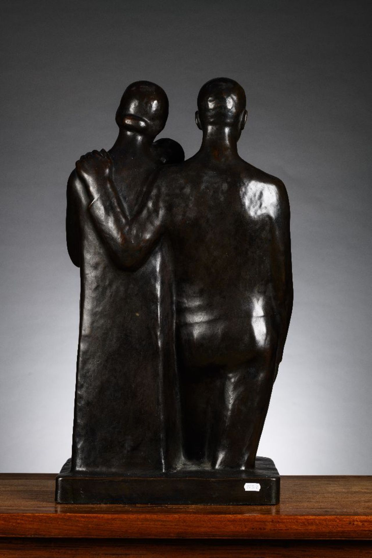 Léon Sarteel: bronze statue 'the family' - Bild 2 aus 9